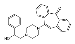 5-[4-(2-hydroxy-2-phenylethyl)piperazin-1-yl]dibenzo[2,1-b:2',1'-f][7]annulen-11-one结构式