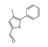 4-methyl-5-phenylthiophene-2-carbaldehyde结构式