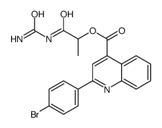 [1-(carbamoylamino)-1-oxopropan-2-yl] 2-(4-bromophenyl)quinoline-4-carboxylate Structure