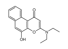 3-(diethylamino)-5-hydroxybenzo[f]chromen-1-one结构式