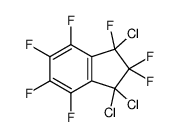 1,1,3-trichloro-2,2,3,4,5,6,7-heptafluoroindene Structure