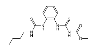 methyl 4-[o-(3-butylthioureido)phenyl]-3-thioallophanate Structure