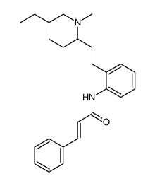 (E)-N-{2-[2-(5-Ethyl-1-methyl-piperidin-2-yl)-ethyl]-phenyl}-3-phenyl-acrylamide Structure