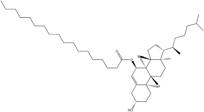 Cholest-5-ene-3β,7α-diol 7-octadecanoate结构式