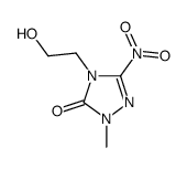 4-(2-hydroxyethyl)-2-methyl-5-nitro-1,2,4-triazol-3-one Structure