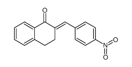 (E)-2-(4-nitrobenzylidene)-1-tetralone结构式