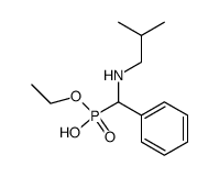 (Isobutylamino-phenyl-methyl)-phosphonic acid monoethyl ester Structure