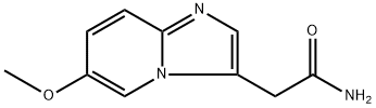 2-(6-甲氧基咪唑并[1,2-A]吡啶-3-基)乙酰胺结构式