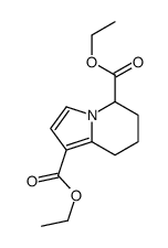 diethyl 5,6,7,8-tetrahydroindolizine-1,5-dicarboxylate结构式
