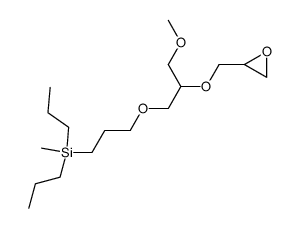 [3-(3-Methoxy-2-oxiranylmethoxy-propoxy)-propyl]-methyl-dipropyl-silane Structure