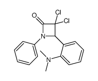 3,3-dichloro-4-[2-(dimethylamino)phenyl]-1-phenylazetidin-2-one结构式