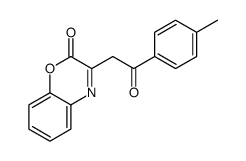 3-[2-(4-methylphenyl)-2-oxoethyl]-1,4-benzoxazin-2-one结构式