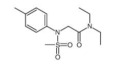 N,N-diethyl-2-(4-methyl-N-methylsulfonylanilino)acetamide结构式