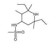 N-(2,6-diethyl-2,3,6-trimethylpiperidin-4-yl)methanesulfonamide Structure