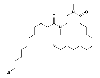 11-bromo-N-[2-[11-bromoundecanoyl(methyl)amino]ethyl]-N-methylundecanamide结构式