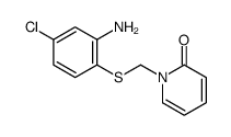 1-[(2-amino-4-chlorophenyl)sulfanylmethyl]pyridin-2-one结构式