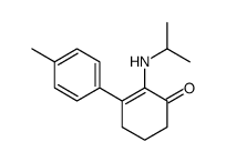 3-(4-methylphenyl)-2-(propan-2-ylamino)cyclohex-2-en-1-one Structure
