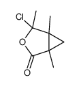 2-chloro-1,2,5-trimethyl-3-oxabicyclo[3.1.0]hexan-4-one结构式