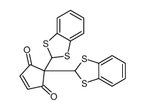 2,2-bis(1,3-benzodithiol-2-yl)cyclopent-4-ene-1,3-dione结构式