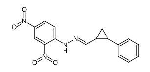 N-(2,4-Dinitro-phenyl)-N'-[1-(2-phenyl-cyclopropyl)-meth-(E)-ylidene]-hydrazine结构式