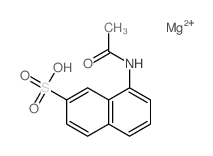 2-Naphthalenesulfonicacid, 8-(acetylamino)-, magnesium salt (1:1) Structure