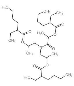 2-(Bis(2-((2-ethylhexanoyl)oxy)propyl)amino)-1-methyl-2-oxoethyl 2-ethylhexanoate Structure