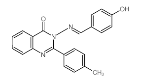 2-(4-methylphenyl)-3-[(4-oxo-1-cyclohexa-2,5-dienylidene)methylamino]quinazolin-4-one结构式