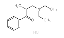 3-diethylamino-2-methyl-1-phenyl-propan-1-one Structure