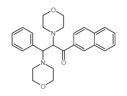 2'-Propionaphthone,2,3-dimorpholino-3-phenyl- (8CI) structure