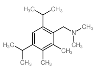 1-(2,3-dimethyl-4,6-dipropan-2-yl-phenyl)-N,N-dimethyl-methanamine结构式