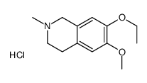7-ethoxy-6-methoxy-2-methyl-1,2,3,4-tetrahydroisoquinolin-2-ium,chloride结构式