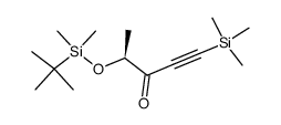 (S)-4-((tert-butyldimethylsilyl)oxy)-1-(trimethylsilyl)pent-1-yn-3-one Structure