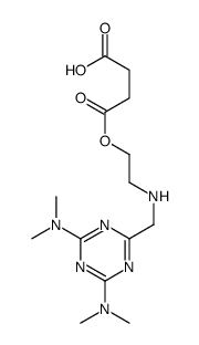 4-[2-[[4,6-bis(dimethylamino)-1,3,5-triazin-2-yl]methylamino]ethoxy]-4-oxobutanoic acid Structure