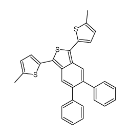 1,3-bis(5-methylthiophen-2-yl)-5,6-diphenyl-2-benzothiophene结构式