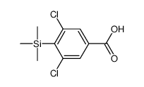 3,5-dichloro-4-trimethylsilylbenzoic acid结构式