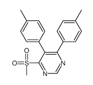 4,5-bis(4-methylphenyl)-6-methylsulfonylpyrimidine结构式