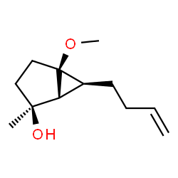 Bicyclo[3.1.0]hexan-2-ol, 6-(3-butenyl)-5-methoxy-2-methyl-, (1R,2S,5S,6S)-rel- (9CI) Structure