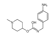 (1-methylpiperidin-4-yl) N-[(4-aminophenyl)methyl]carbamate Structure