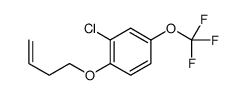 1-but-3-enoxy-2-chloro-4-(trifluoromethoxy)benzene Structure