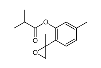 [5-methyl-2-(2-methyloxiran-2-yl)phenyl] 2-methylpropanoate结构式