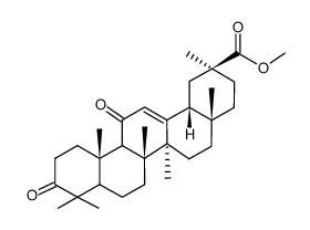Methyl 3-oxo-18βH-glycyrrhetate结构式