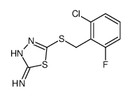 5-[(2-Chloro-6-fluorobenzyl)sulfanyl]-1,3,4-thiadiazol-2-amine图片