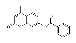 (4-methyl-2-oxochromen-7-yl) benzoate结构式