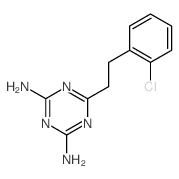 6-[2-(2-chlorophenyl)ethyl]-1,3,5-triazine-2,4-diamine结构式