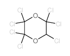 1,4-Dioxane,2,2,3,3,5,5,6-heptachloro- Structure