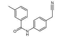 Benzamide, N-[4-(cyanomethyl)phenyl]-3-methyl- (9CI)结构式