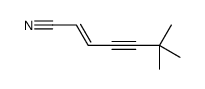 6,6-dimethylhept-2-en-4-ynenitrile结构式