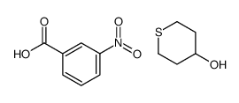 3-nitrobenzoic acid,thian-4-ol结构式