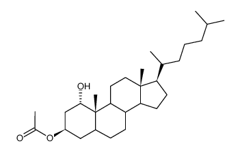 Cholestan-diol-(1α,3β)-3-acetat Structure