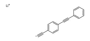 lithium,1-ethynyl-4-(2-phenylethynyl)benzene Structure